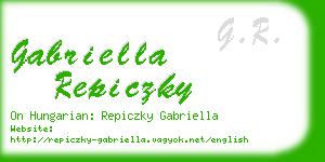 gabriella repiczky business card